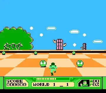 3-D WorldRunner (USA) screen shot game playing